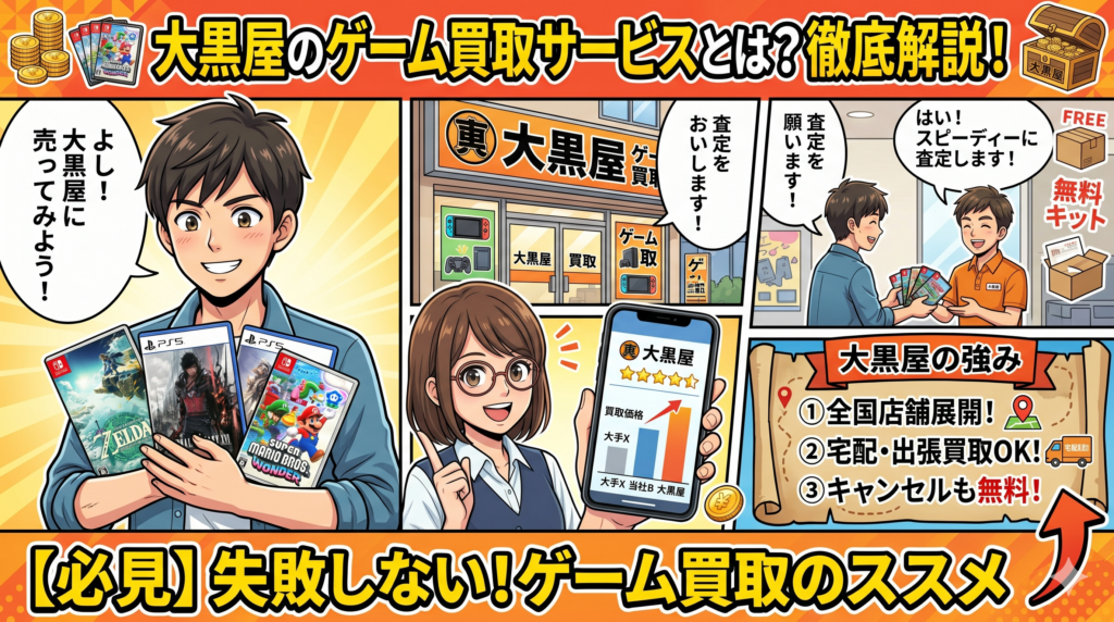 大黒屋のゲーム買取サービスとは？