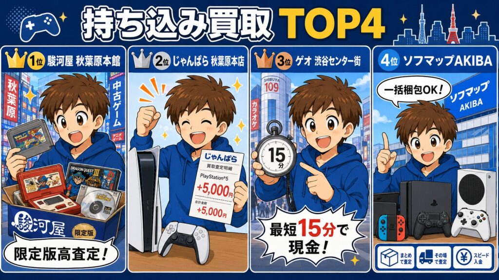 東京の持ち込み買取推奨する10選【2026年4月版】